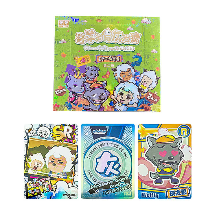 AULDEY Joy Sheep And Grey Wolf's Second Shot, Heart to Heart Friendship Card IP / Anime Cards 1 Box/20 Pack