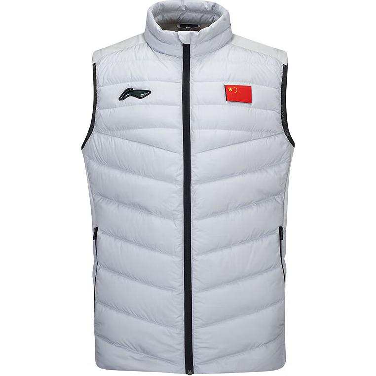Li-Ning Li Ning Vests Men's Coin Gray Stand Collar Other