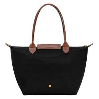 LONGCHAMP Polyamide Tote Handbag, Shoulder Bag Medium Women's Black