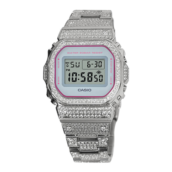 CASIO CASIO Custom Collection DW 5600SC 4 Electronic Movement Stainless Steel Watchband Watch Unisex