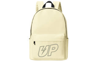 TURN UP Polyester Backpack Unisex Ecru