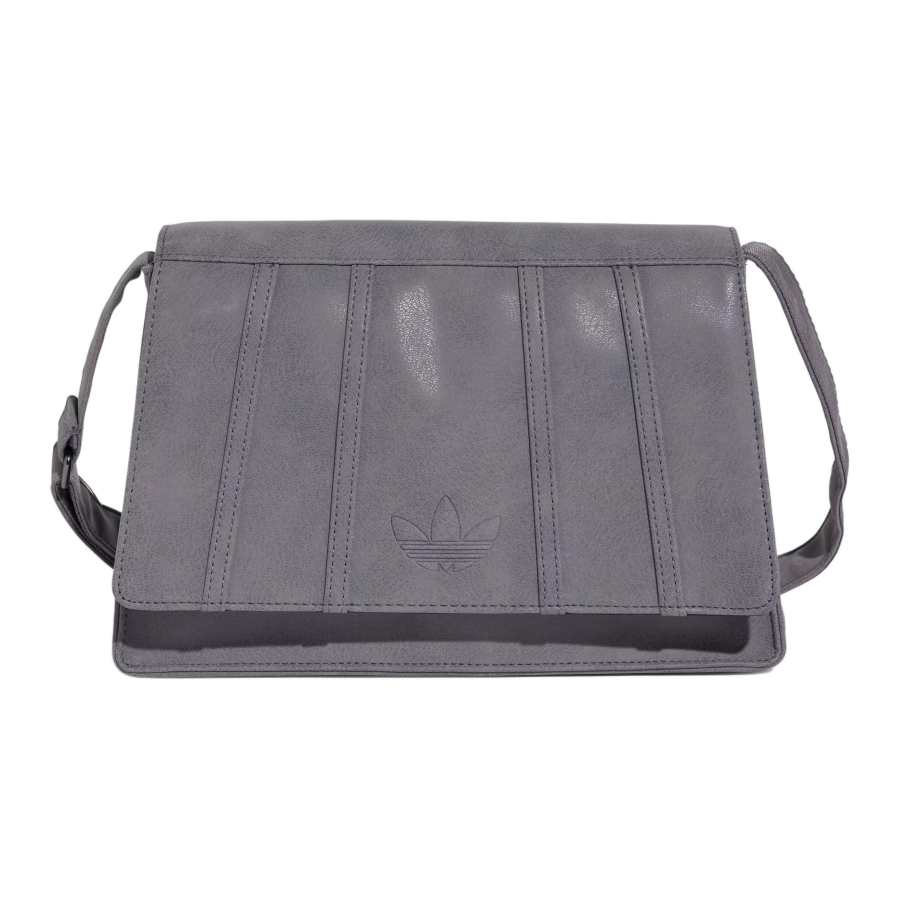 Adidas Originals Trefoil Polyurethane Shoulder Bag Unisex Gray