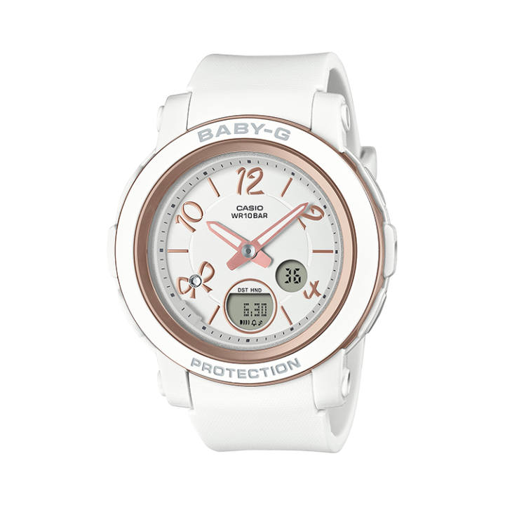 CASIO CASIO BABY G Quartz Movement Resin Strap Watch Women's Watch White Dial