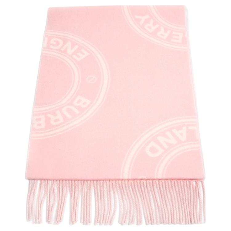 Burberry Wool Knit Scarves Women's Pink