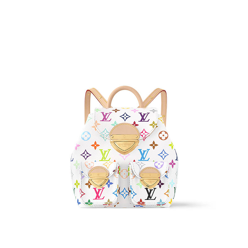 LOUIS VUITTON LOUIS VUITTON X Takashi Murakami Venice Backpack White Multicolored