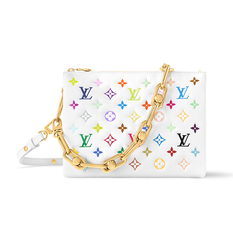 LOUIS VUITTON X Takashi Murakami Coussin Pm White Multicolored