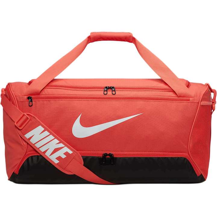 Nike Nike Brasilia Polyester One Shoulder Crossbody Handheld Travel Bag 60L Unisex Orange