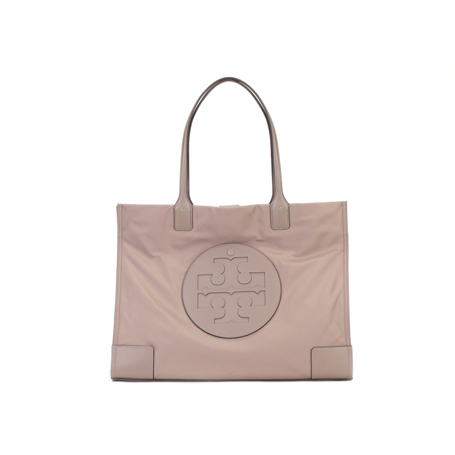 TORY BURCH Ella Polyamide Tote Bag, Shopping Bag, Handbag, Shoulder Bag Women's Gray