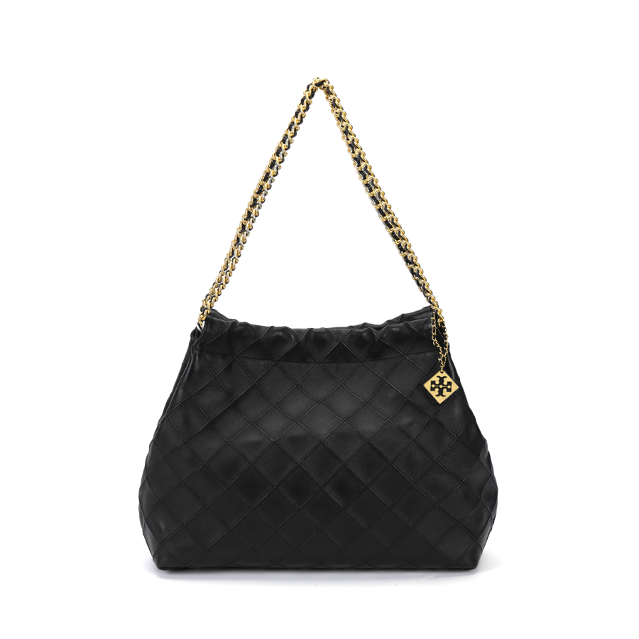 TORY BURCH TORY BURCH Logo Hobo Bag Black