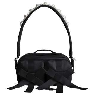 SIMONE ROCHA Nylon Crossbody Bags Women's Black & Pearl