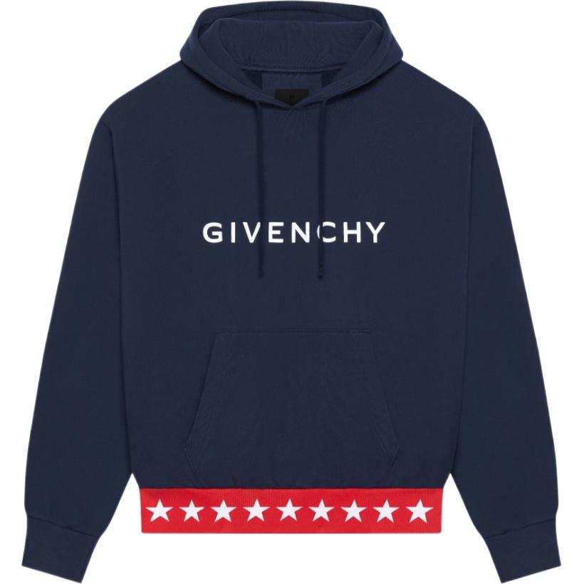 Givenchy Givenchy Logo Printed Drawstring Hoodie
