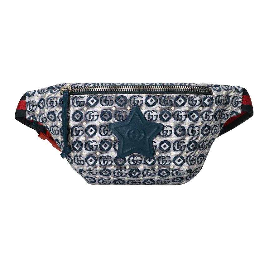 GUCCI Cotton Fanny Pack Kids' Blue