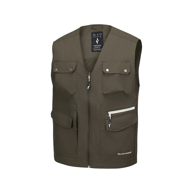 Skechers Vest Men's Slate Black