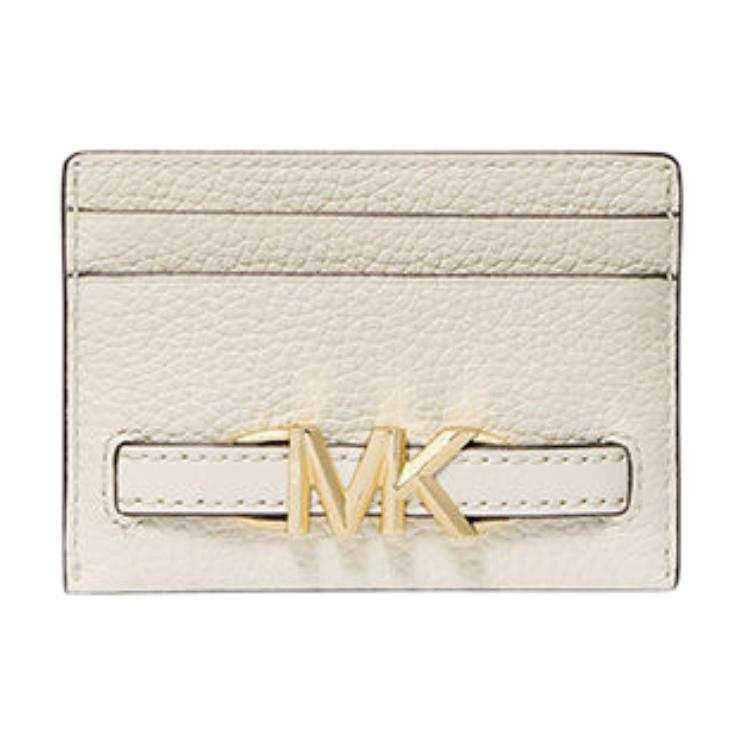 MICHAEL KORS Cow Leather Card Holder Women's Milk White