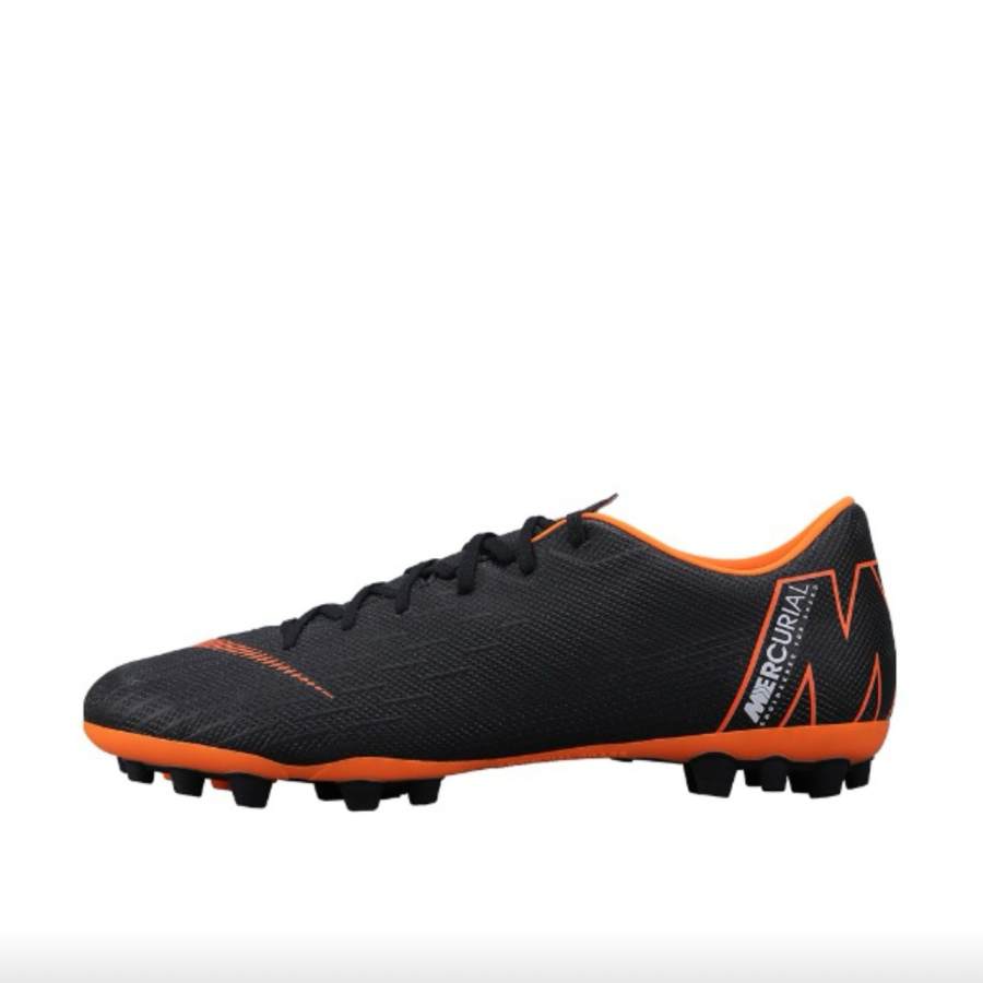 Nike Nike Mercurial Vapor 13 AG Artificial Ground Slip Resistant Abrasion Resistant Soccer Shoes Men's Black Orange