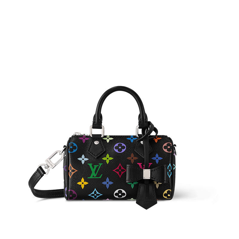 LOUIS VUITTON X Takashi Murakami Nano Speedy Black Multicolored
