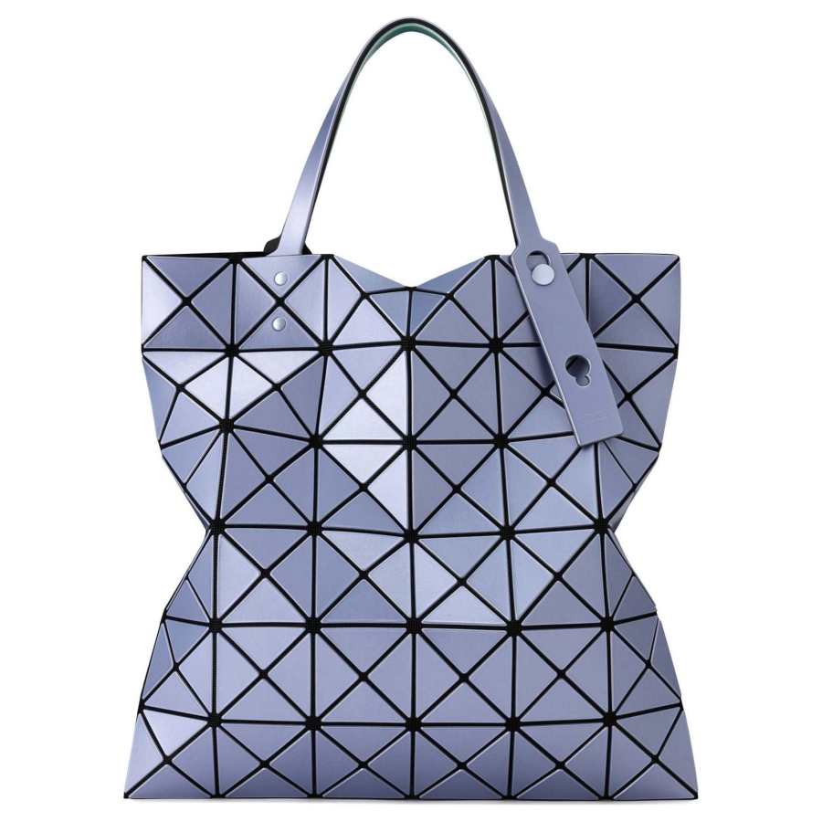 ISSEY MIYAKE PVC Polyvinyl Chloride Tote Bag, Shopping Bag, Handbag Women's Blue & Aqua Blue