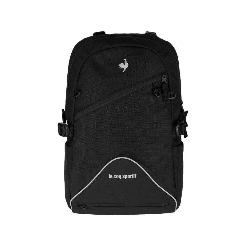 Le Coq Sportif 19L Outdoor Bags Fabric Shimmering Black Coconut Shell Brown Unisex