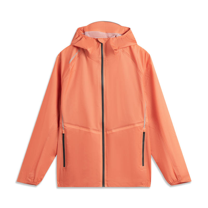 Li-Ning Li Ning Outdoor CF Tracing Ultra Light Rainproof Windbreaker Jacket Unisex Pumpkin Orange