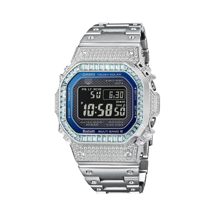 CASIO CASIO Custom Collection Solar Movement Metal Strap Watch Unisex Black Dial