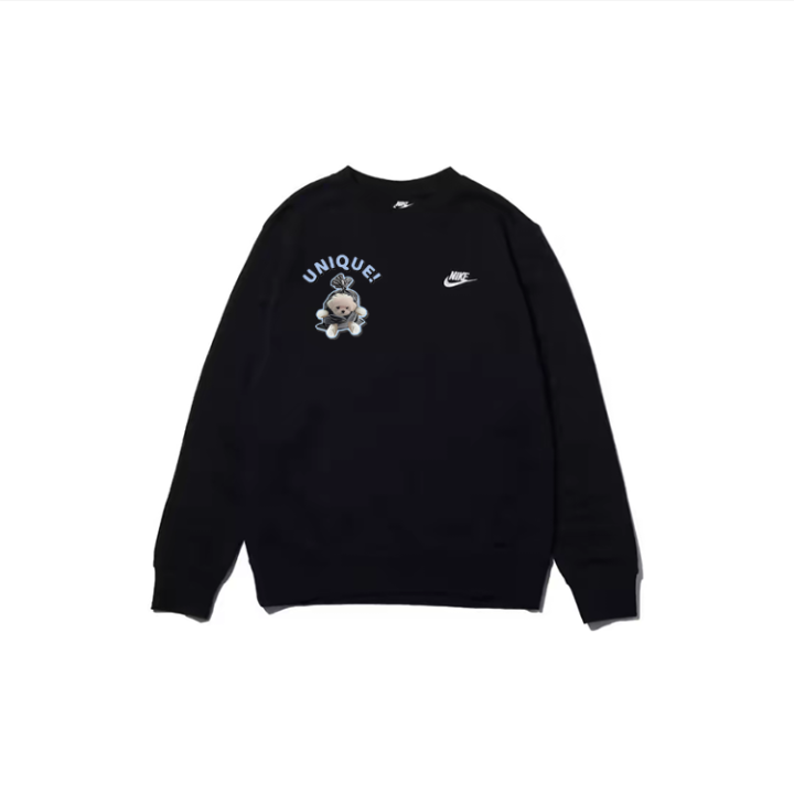 Nike Nike Sweatshirts Unisex Black Crew Neck Moderate Regular