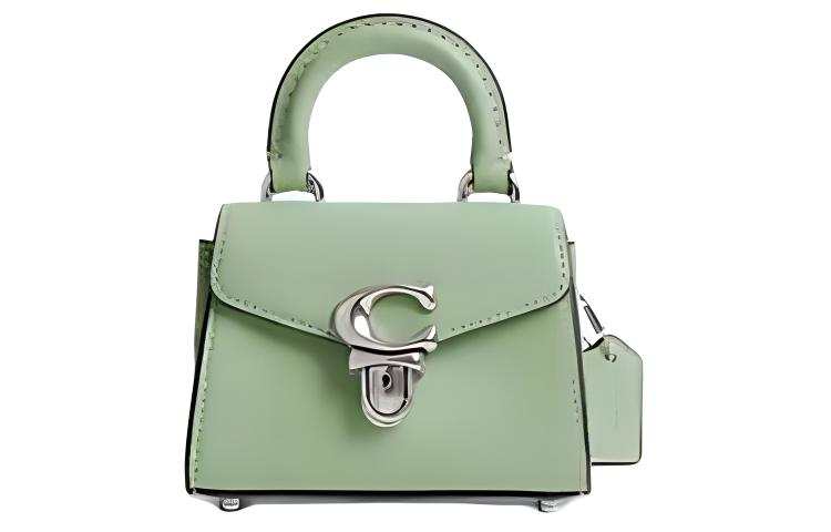 COACH Sammy Cow Leather Crossbody Handbag Mini Women's Light Pistachio