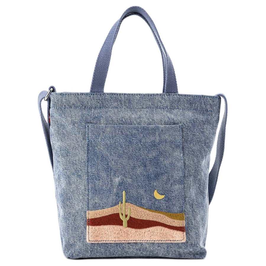 Levis Cotton Tote Bag, Shopping Bag, Shoulder Bag, Crossbody Bag, Handbag Mini Women's Blue