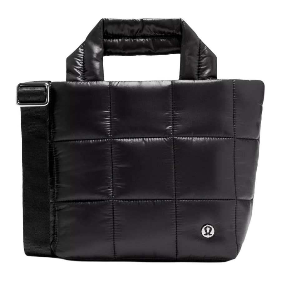 Lululemon Wunder Puff Series Nylon Shoulder Bag, Crossbody Bag, Handbag Mini Women's Black