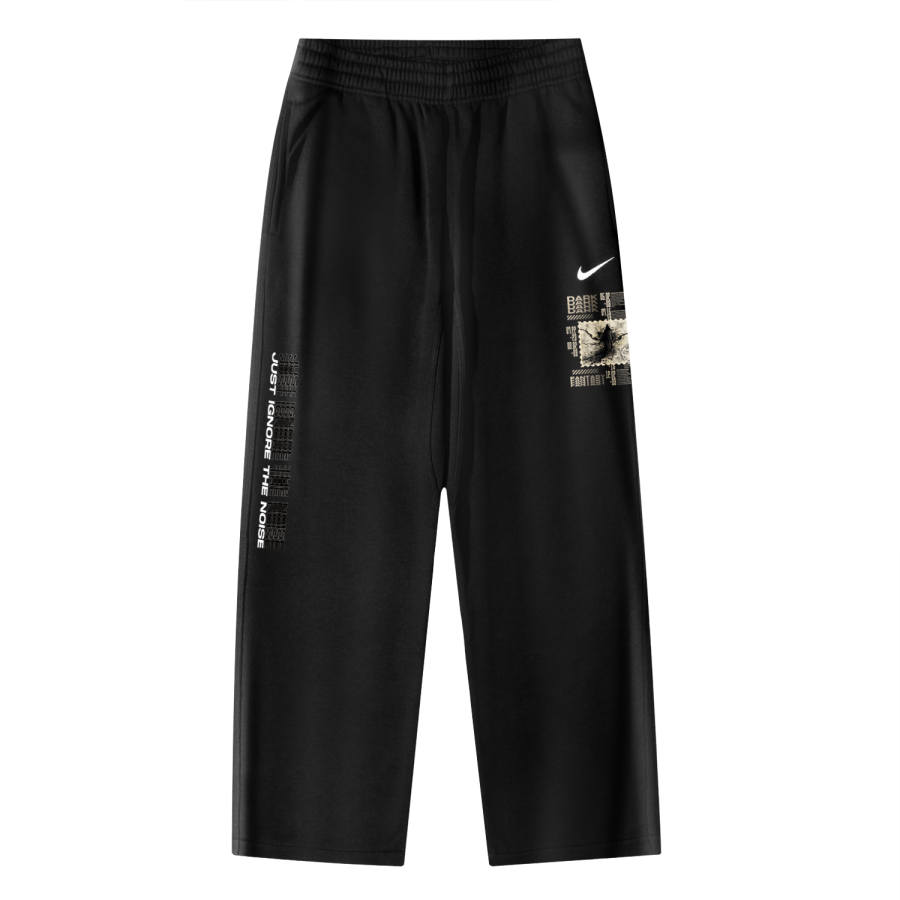 Nike Nike AS Nike Club OH Pant Swoosh NF Fleece Lined Ink Splatter Bleach II Breathable Casual Knitted Sweatpants Unisex