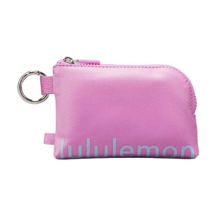 Lululemon Nylon Card Holder Women's Dahlia Purple & Blue Linen