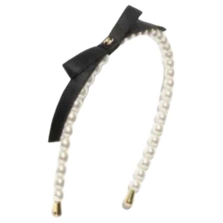 CHANEL CHANEL - Headbands Unisex White