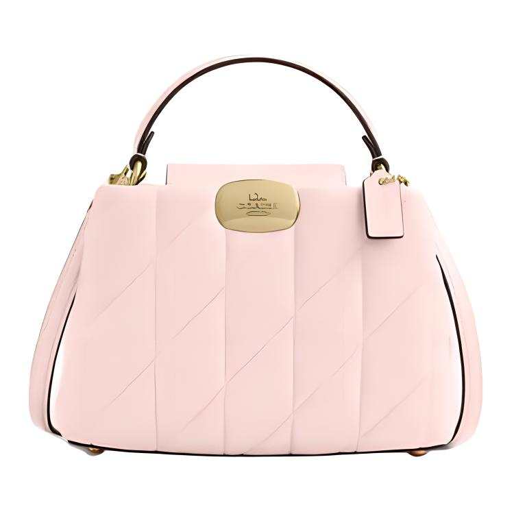 COACH Eliza Sheepskin Shoulder Bag, Crossbody Bag, Handbag Small Women's Rouge Pink