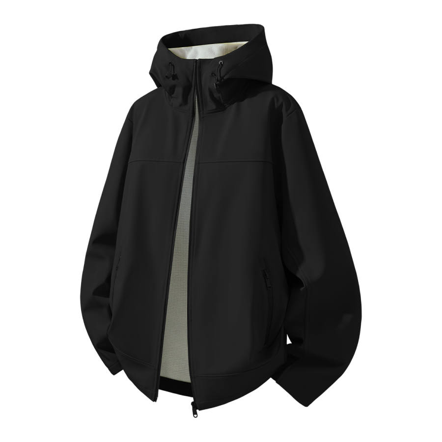 MINISO Pleated Lace Up Waterproof And Windproof Jacket Unisex