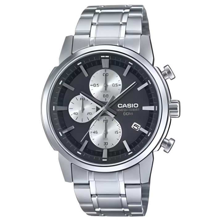 CASIO CASIO Quartz Movement Stainless Steel Strap Watch Unisex Black Dial