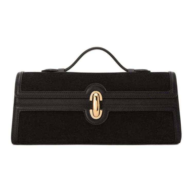 SAVETTE Calfskin Handbag Women's Black