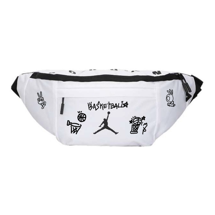 Jordan Jordan Polyester Fanny Pack Regular Unisex White