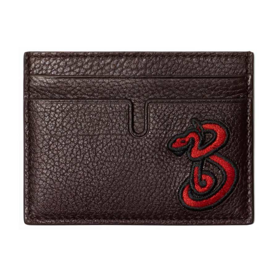 Burberry Calfskin Card Holder Women's Peat