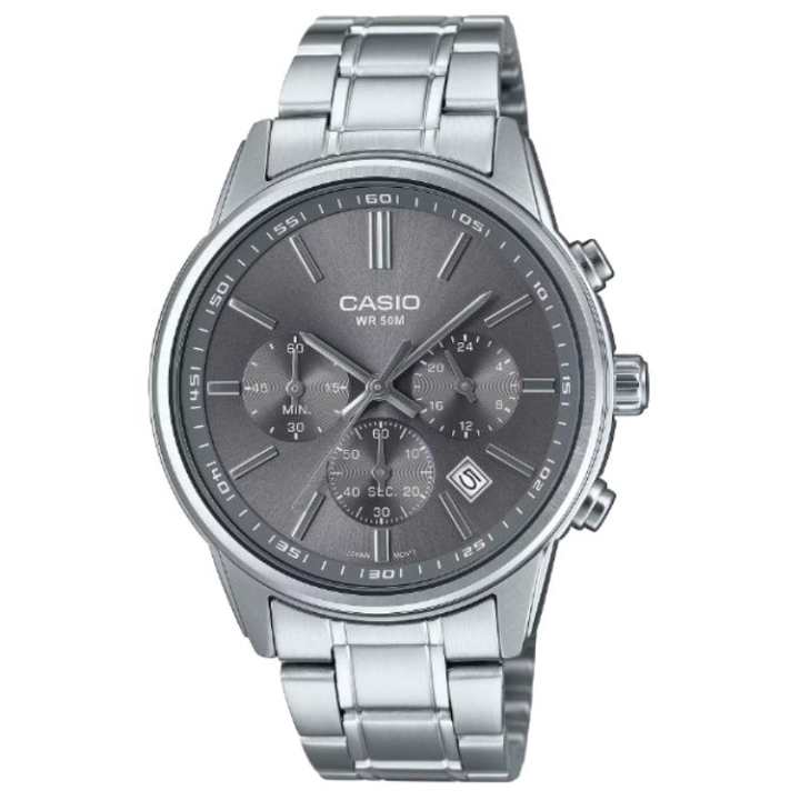 CASIO CASIO Quartz Movement Stainless Steel Strap Watch Men's Watches Gray Dial