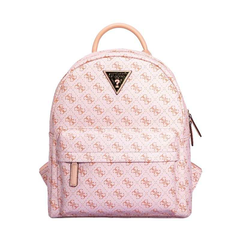 GUESS GUESS Microfiber Synthetic Leather Backpack Regular Women's Cherry Blossom Pink