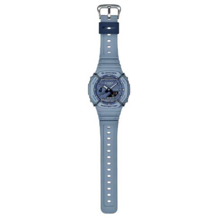 CASIO CASIO Men Liquid Crystal/Analog Dual Display Series Blue Watch GA-2100PT-2APR