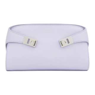 FERRAGAMO Hug Cow Leather Crossbody Bag Mini Women's Light Purple
