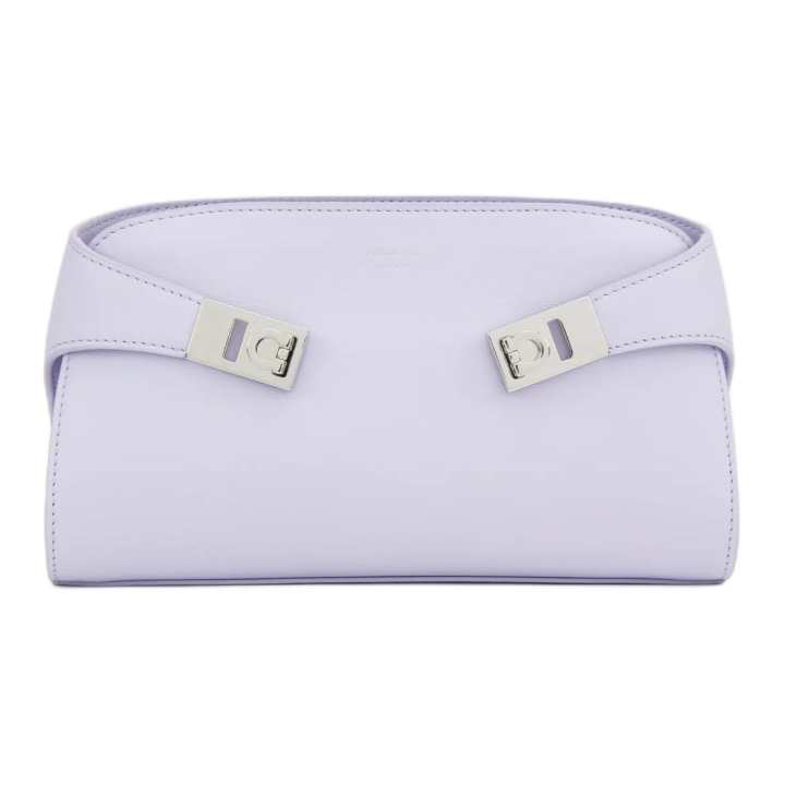 Ferragamo FERRAGAMO Hug Cow Leather Crossbody Bag Mini Women's Light Purple