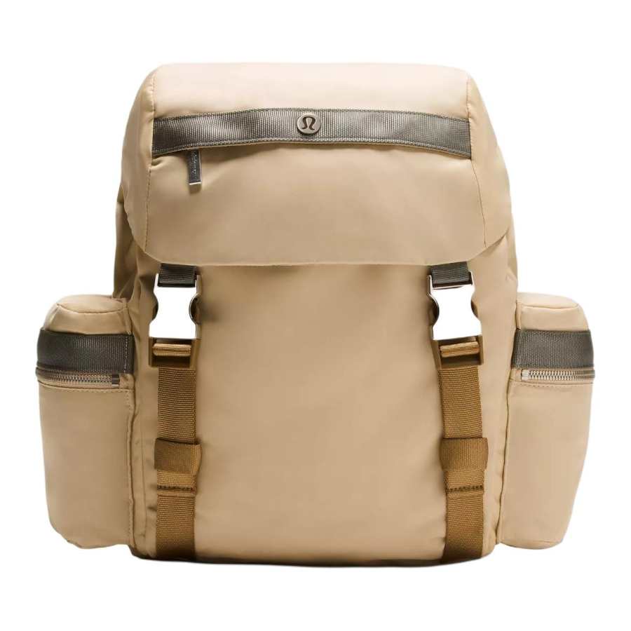 Lululemon Lululemon Nylon Backpack Mini Unisex Light Camel & Brown & Gray & Green