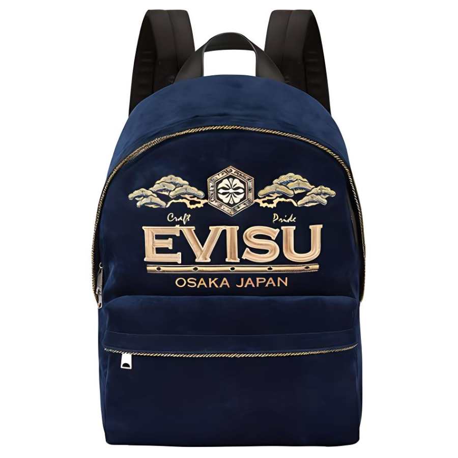 EVISU Velvet Backpack Regular Men's Denim Blue