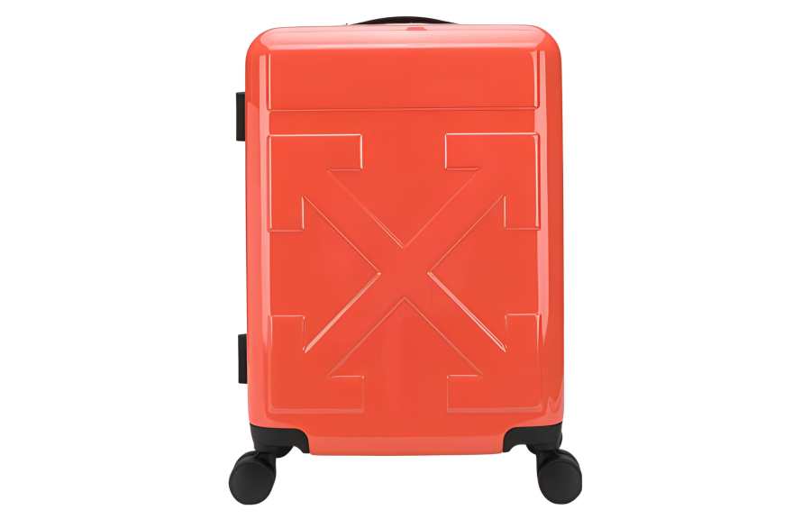 OFF-WHITE OFF WHITE Polycarbonate PC Suitcase Luggage 18 Inch Men's Orange Red