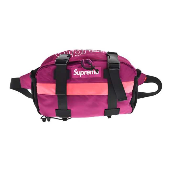 Supreme Supreme Nylon, Leather Sling Bag One Shoulder Crossbody Fanny Pack Regular Unisex Purple