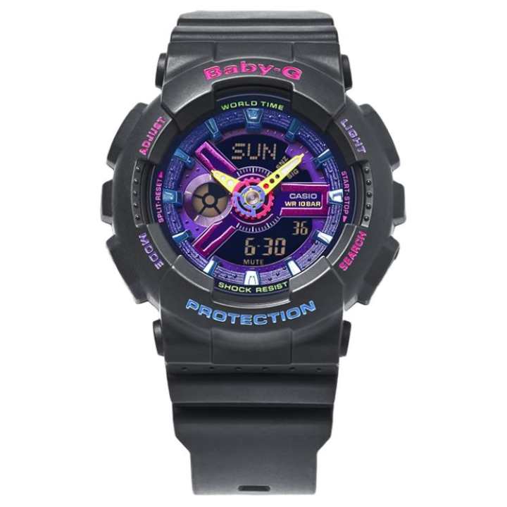 CASIO CASIO Women's BABY-G 46.3mm Purple Watch BA-110TM-1A