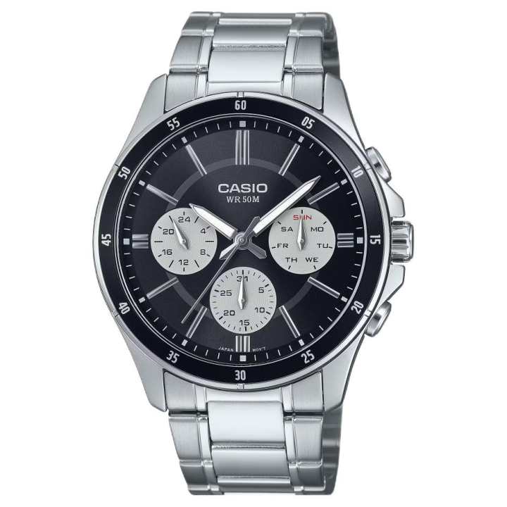CASIO CASIO Quartz Movement Stainless Steel Strap Watch Men's Watches Black Dial