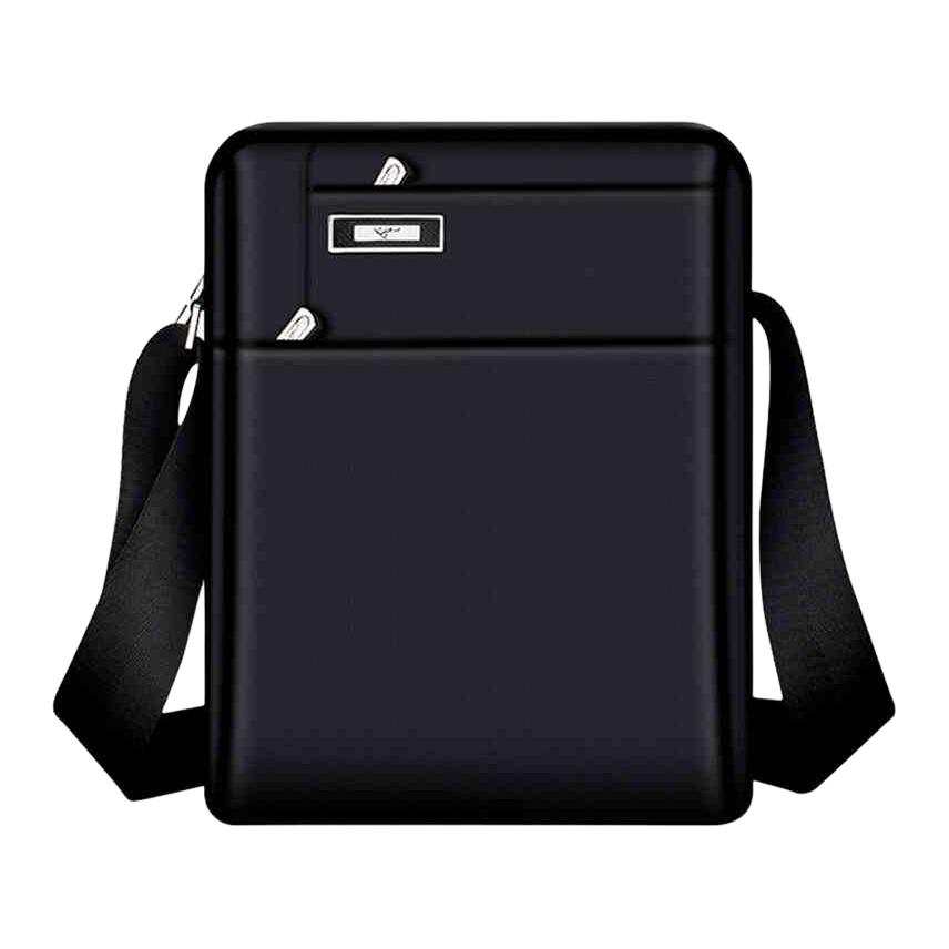 SEPTWOLVES Oxford Crossbody Bag, Shoulder Bag Large Men's Black