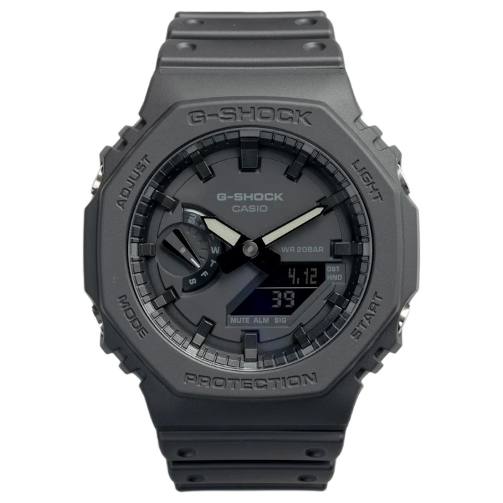 CASIO CASIO G SHOCK Eight Prince Quartz Movement Resin Strap Watch Men's Watches Black Dial